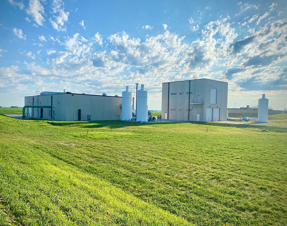 photo of exterior buildings at water treatment facility